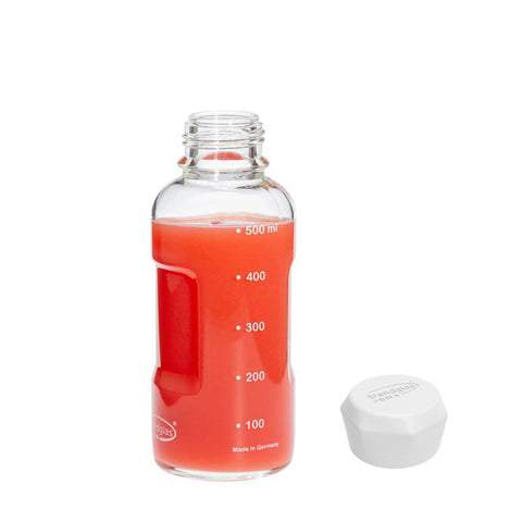 Borosilikatglas Trinkflasche 500ml