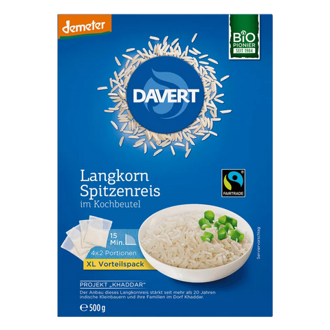 Davert - Langkorn Spitzenreis, im Kochbeutel