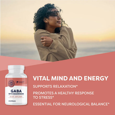 Vimergy® Gaba mit Magnesium, 60 Kapseln 🤍