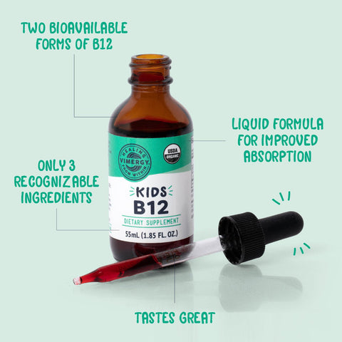 Vimergy® Kids Vitamin B12 flüssig, 55ml 💚