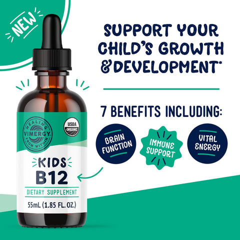 Vimergy® Kids Vitamin B12 flüssig, 55ml 💚