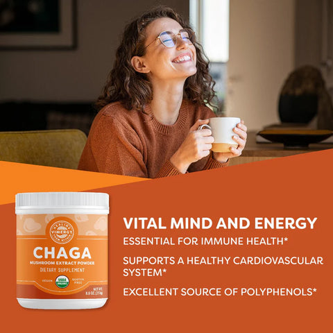 Vimergy® Chaga Extrakt-Pulver, 50g 🧡