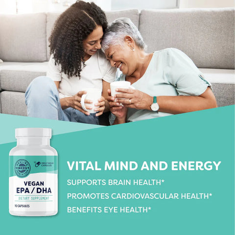 Vimergy® Vegan EPA/DHA - Omega 3 vegan, 90 Kapseln 🩶