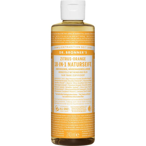Dr. Bronner´s 18-IN-1 Naturseife Zitrus Orange