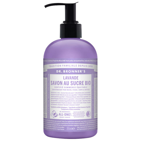 Dr. Bronner's - Bio Sugar Soap, Lavendel (Spender) - 355ml