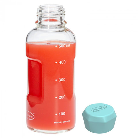 Borosilikatglas Trinkflasche 500ml
