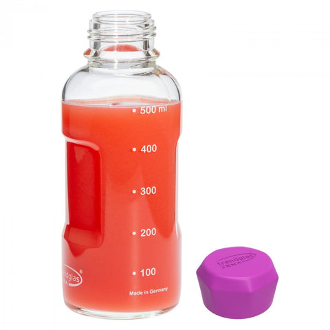 Borosilikatglas Trinkflasche 500ml