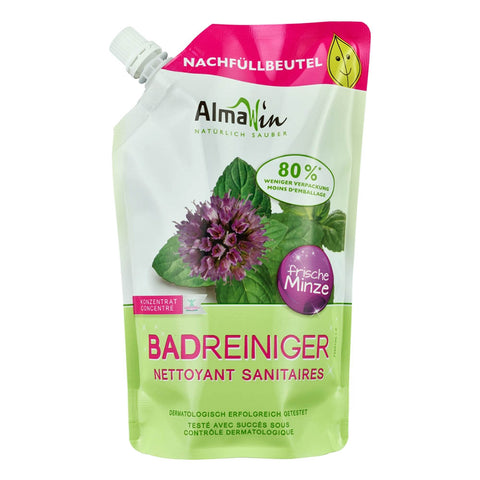 AlmaWin - Badreiniger Nachfüllbeutel, frische Minze