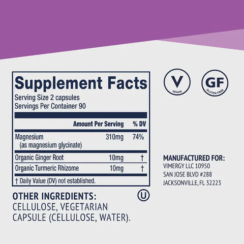 Vimergy® Magnesium Glycinate, 180 Kapseln