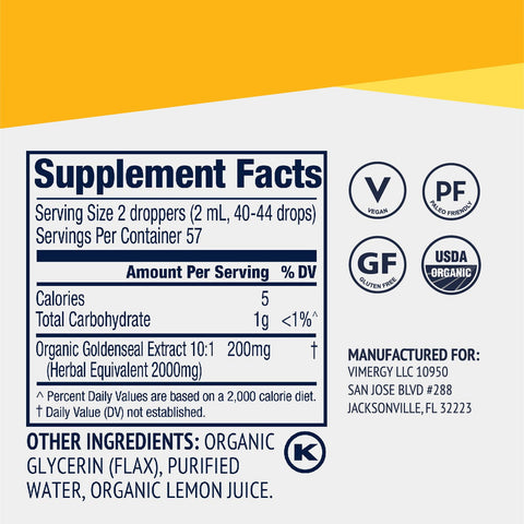 Vimergy® Gelbwurzel, Goldenseal, 115ml