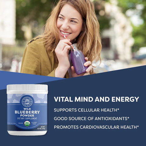 Vimergy® Wilde Blaubeere (Wild Blueberry) Pulver, 250g