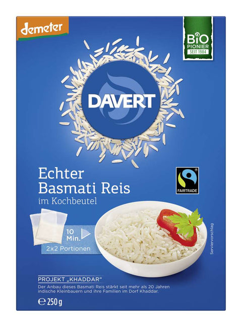 Davert - Basmati-Reis im Kochbeutel, demeter