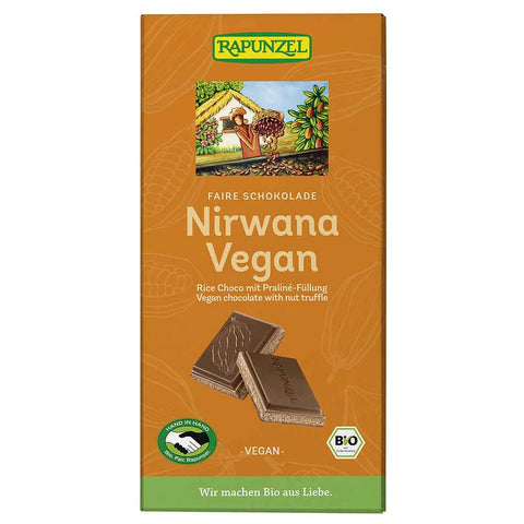 Rapunzel - Nirwana Vegan Schokolade mit Praliné-Füllung