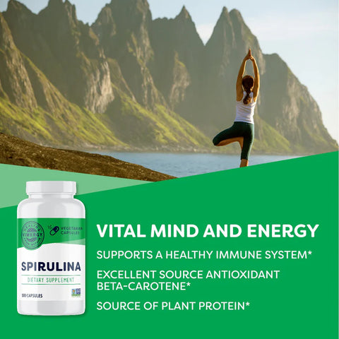 Vimergy® Spirulina, 180 Kapseln